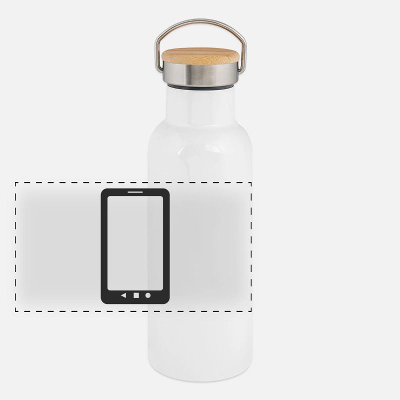 Handy! Geschenkidee Geschenk Panorama Thermosflasche mit Bambusdeckel