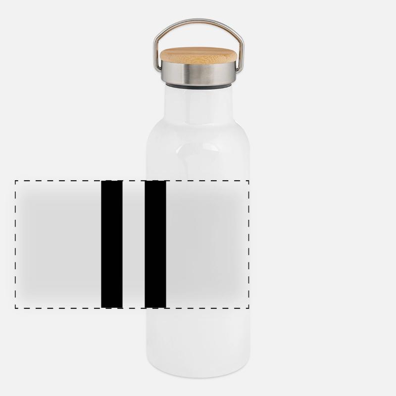 Break symbol sign gift Panoramic Thermal Bottle with Bamboo Lid