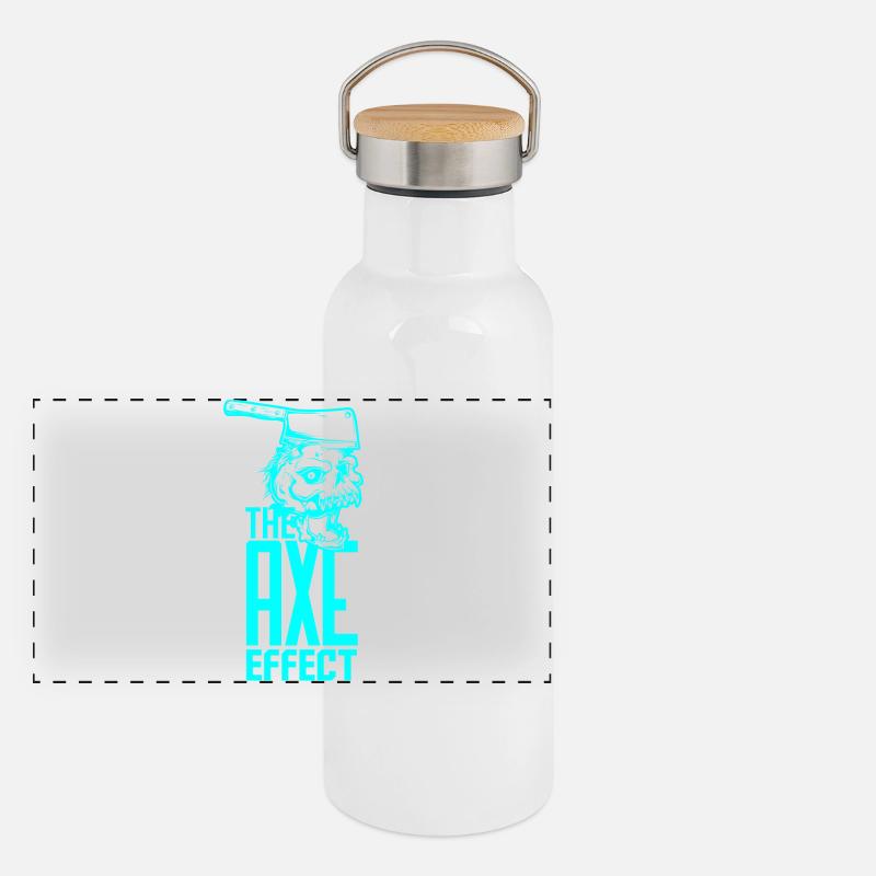 Skull Panorama Thermosflasche mit Bambusdeckel