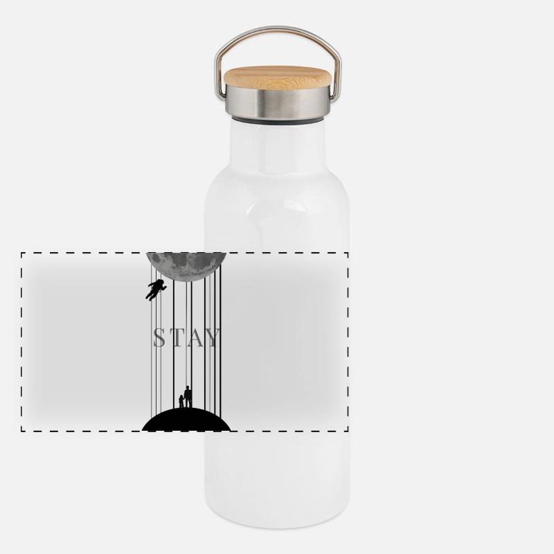 Interstellaire spatial avec séjour en code Morse Gourde isotherme avec bouchon en bambou