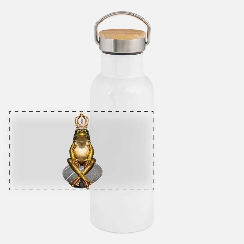 Panorama Thermosflasche mit Bambusdeckel
