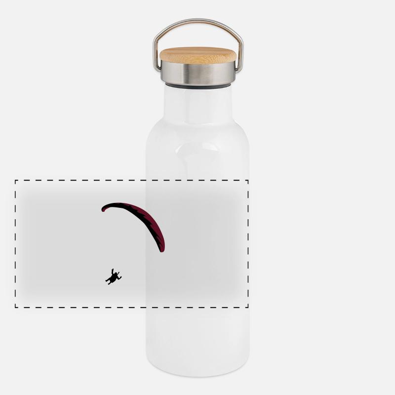 Paraglider Paragliding Gourde isotherme avec bouchon en bambou