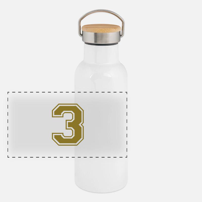 nummer - 3 Panorama Thermosflasche mit Bambusdeckel