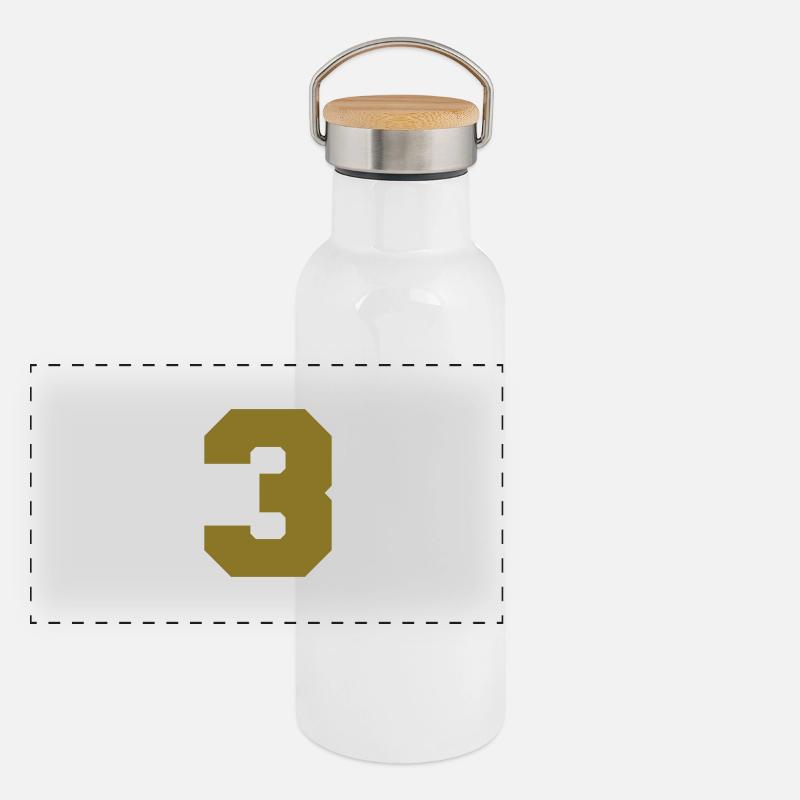 3 Panorama Thermosflasche mit Bambusdeckel
