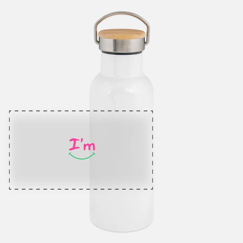 I’m 😊 Panoramic Thermal Bottle with Bamboo Lid