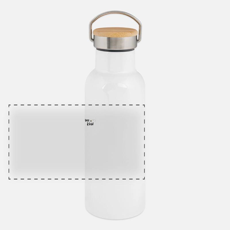Bee Child Saying Gift Panoramic Thermal Bottle with Bamboo Lid