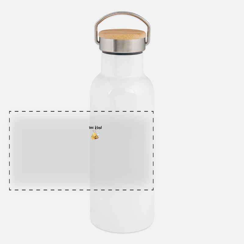 Bee Child Beekeeping Beekeeper Gift Panoramic Thermal Bottle with Bamboo Lid