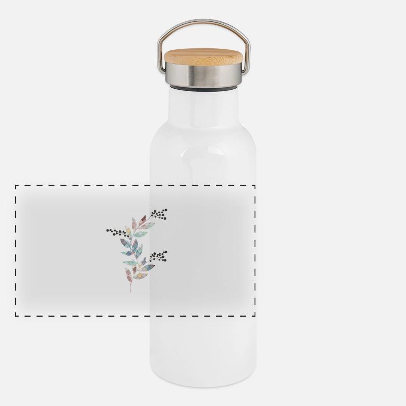 Plante Colossale Gourde isotherme avec bouchon en bambou