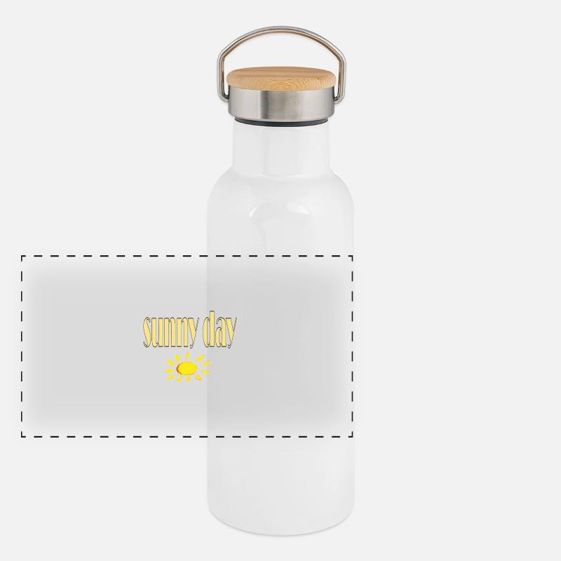 Sunny day Panoramic Thermal Bottle with Bamboo Lid