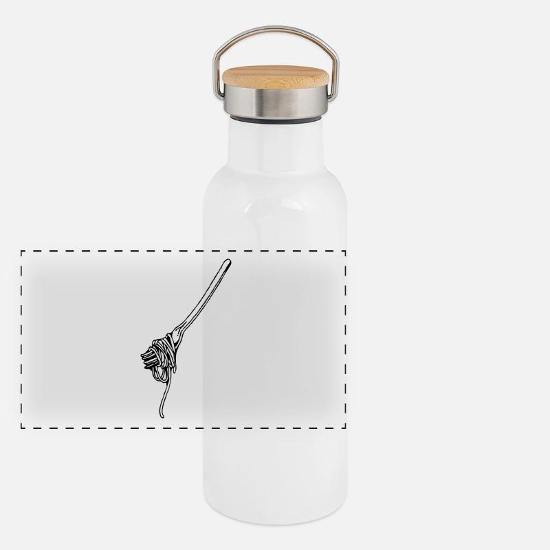 fork Panoramic Thermal Bottle with Bamboo Lid