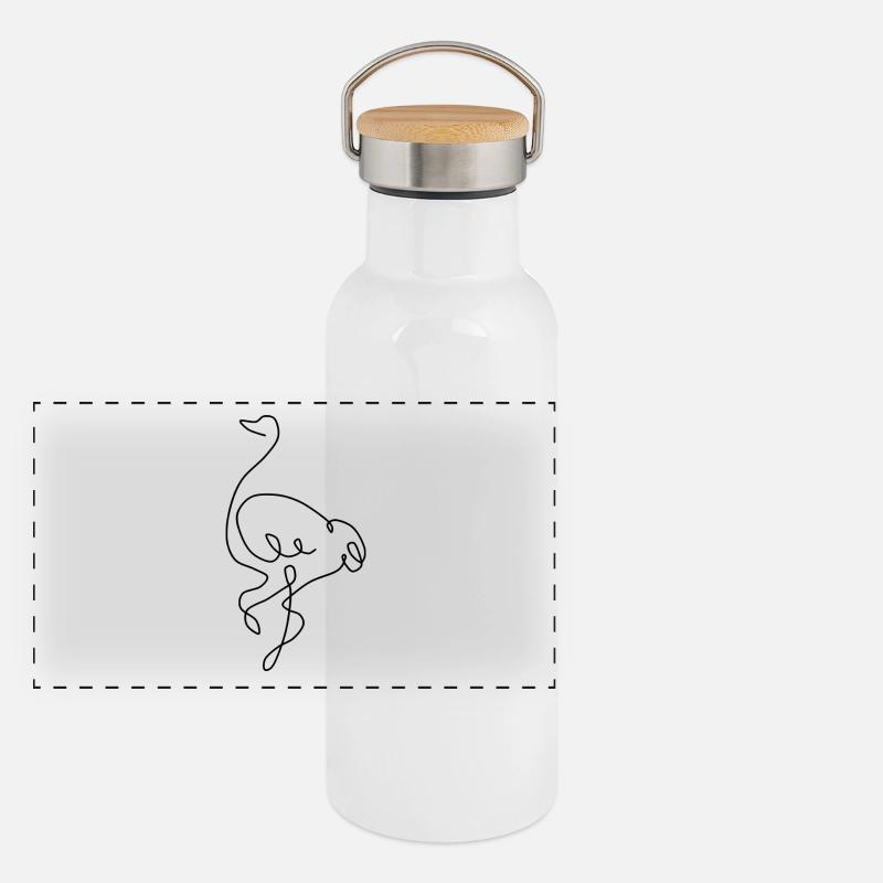 Bouquet Panoramic Thermal Bottle with Bamboo Lid