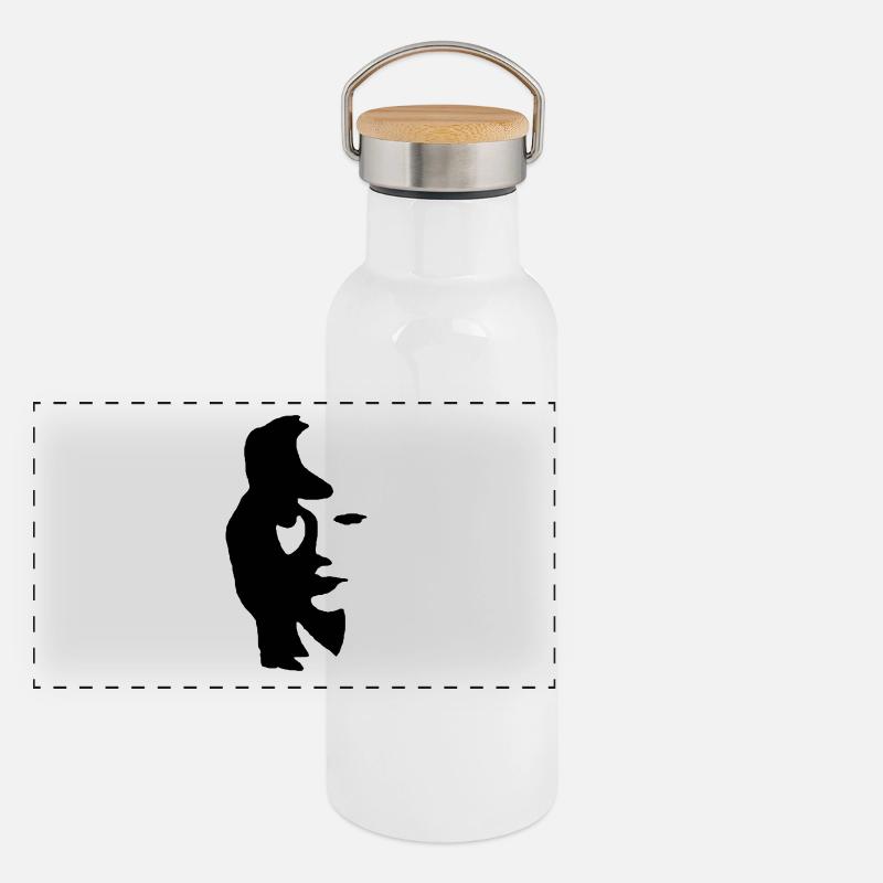 Saxophone Gourde isotherme avec bouchon en bambou