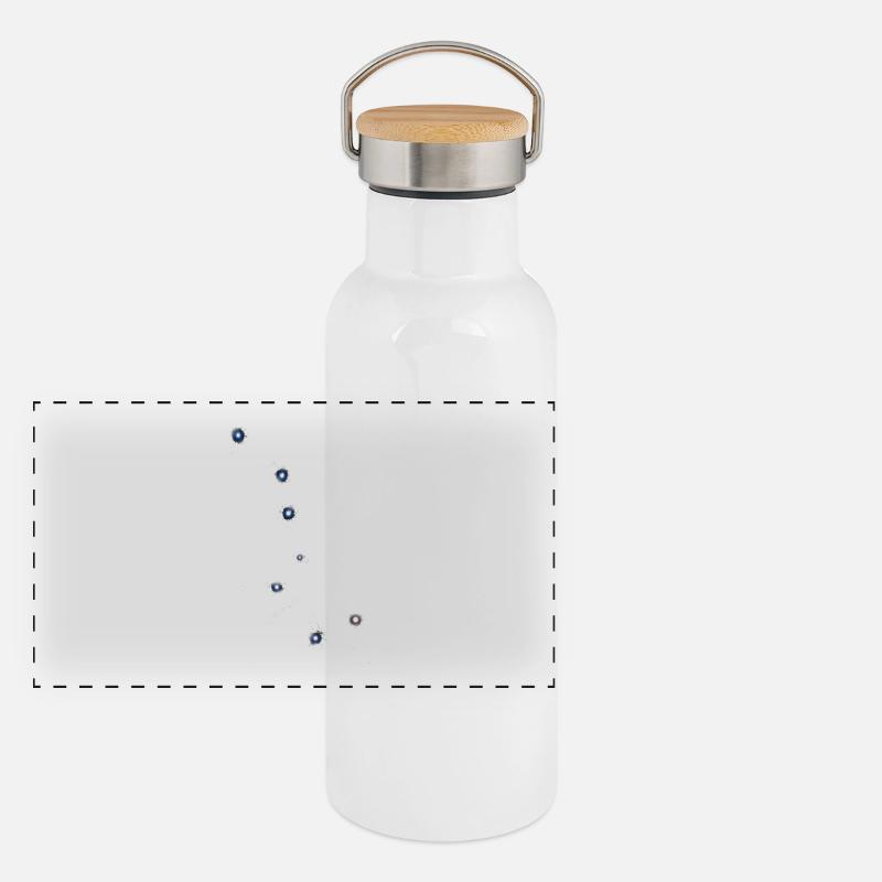 Constellation de la Grande Ourse / de la Grande Ourse Gourde isotherme avec bouchon en bambou