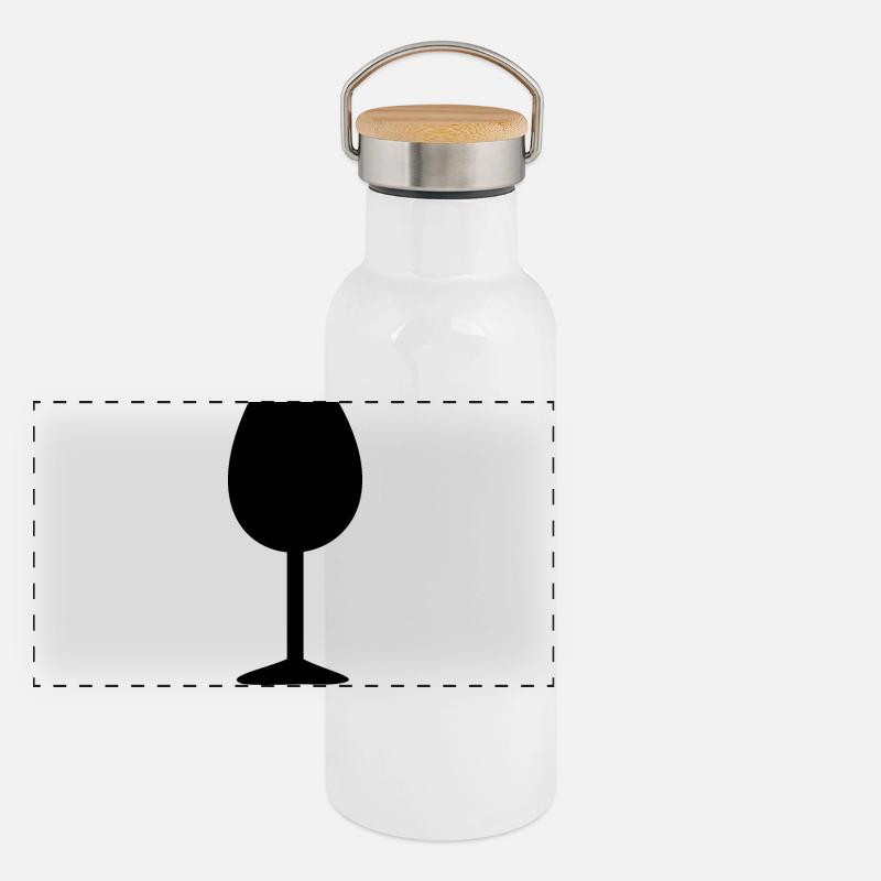 Verre À Vin, Vin Gourde isotherme avec bouchon en bambou