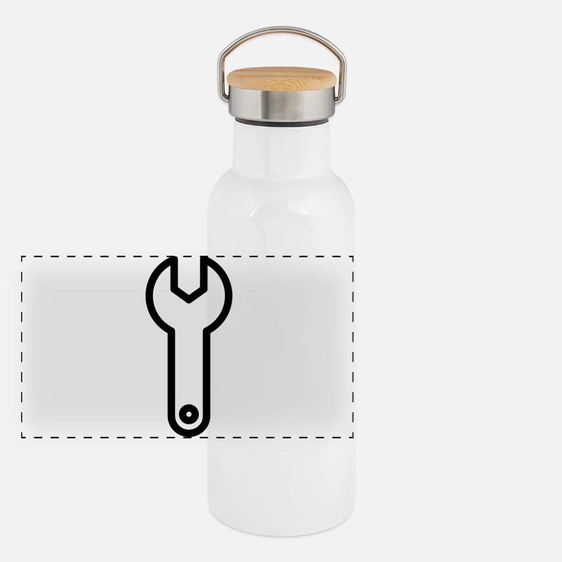 DIY-Schlüssel Panorama Thermosflasche mit Bambusdeckel