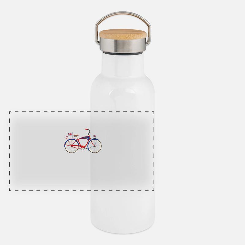 Vélo Colombie Gourde isotherme avec bouchon en bambou