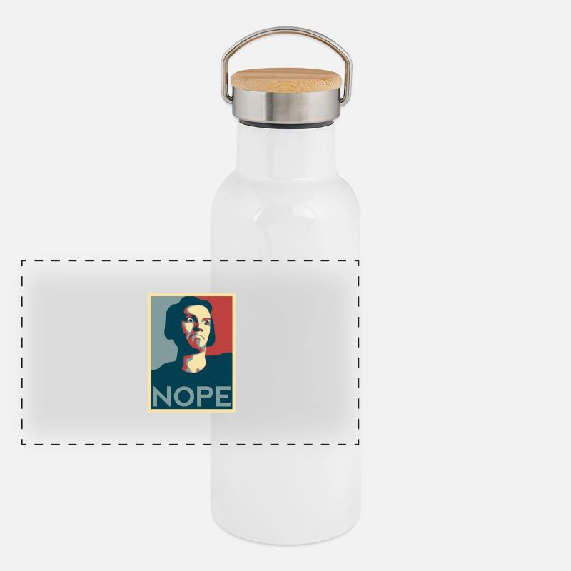 NOPE USA Gourde isotherme avec bouchon en bambou