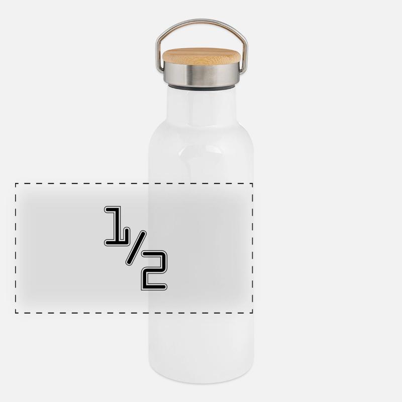 half Panoramic Thermal Bottle with Bamboo Lid