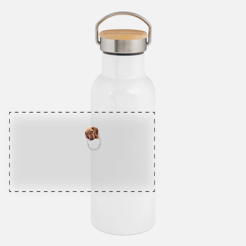 Tasche DOG2 Panorama Thermosflasche mit Bambusdeckel