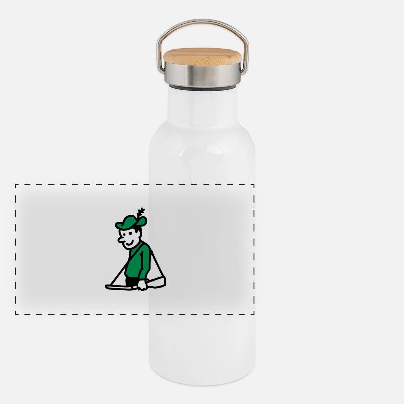 Jäger Panorama Thermosflasche mit Bambusdeckel