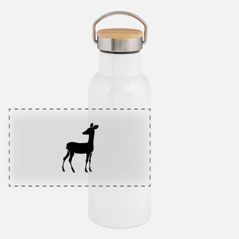 Biche Gourde isotherme avec bouchon en bambou