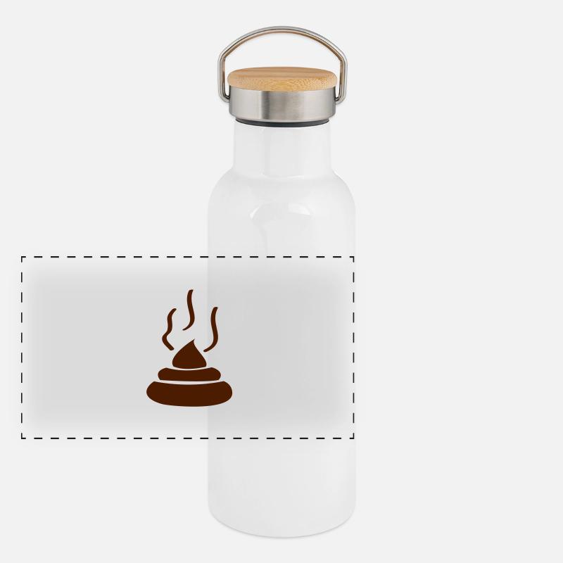 poo Gourde isotherme avec bouchon en bambou