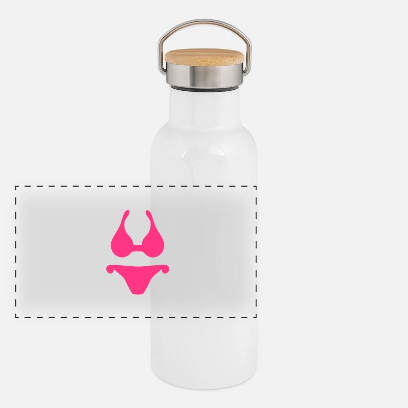Bikini Panoramic Thermal Bottle with Bamboo Lid