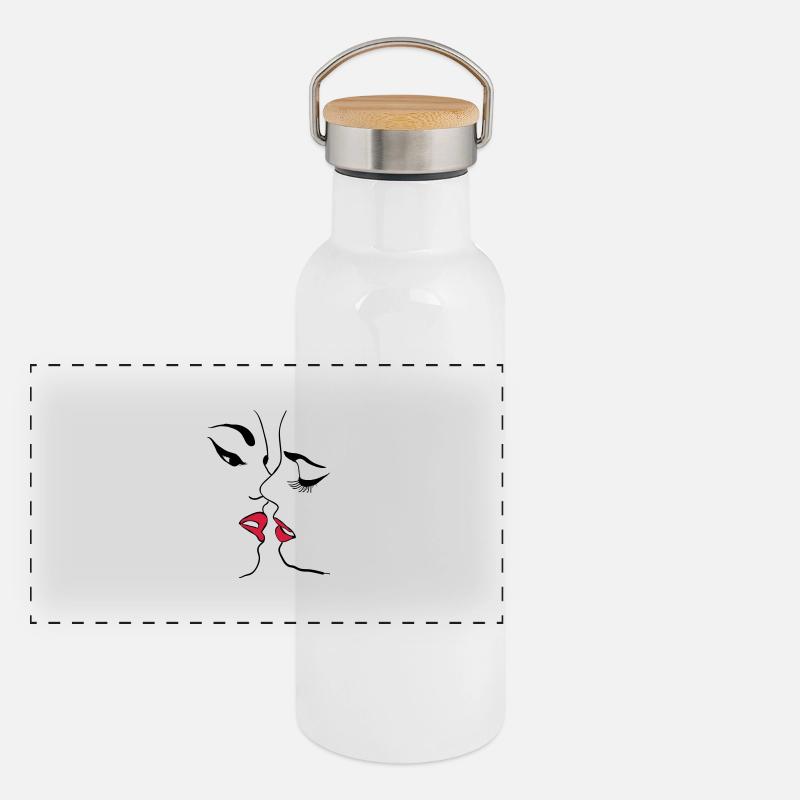 Lesbienne Gourde isotherme avec bouchon en bambou