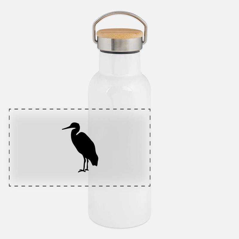 stork Panoramic Thermal Bottle with Bamboo Lid