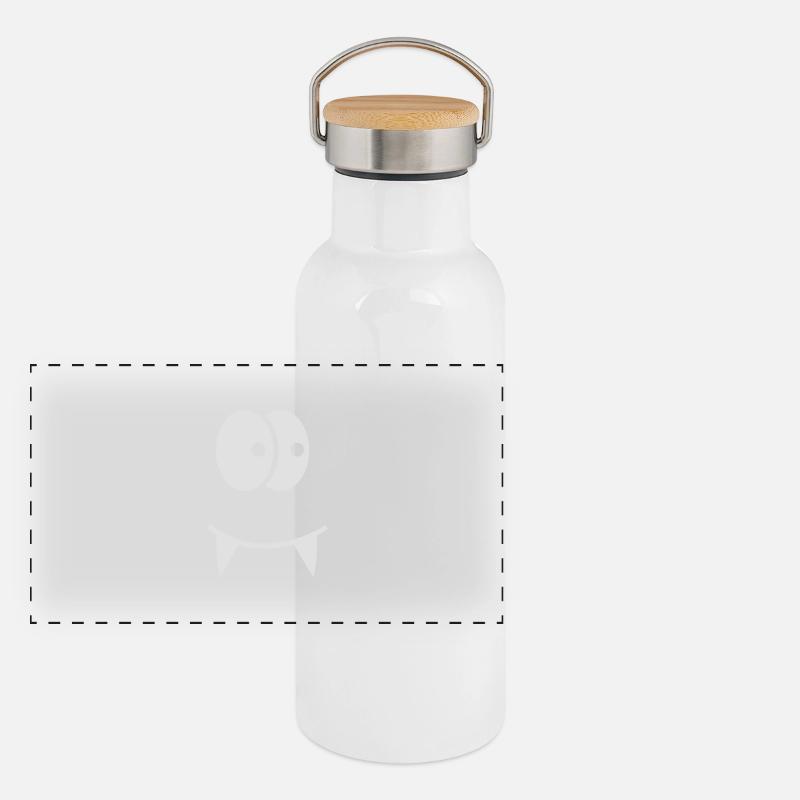 Vampir Panorama Thermosflasche mit Bambusdeckel