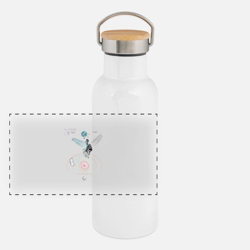 Kitesurfers Panoramic Thermal Bottle with Bamboo Lid