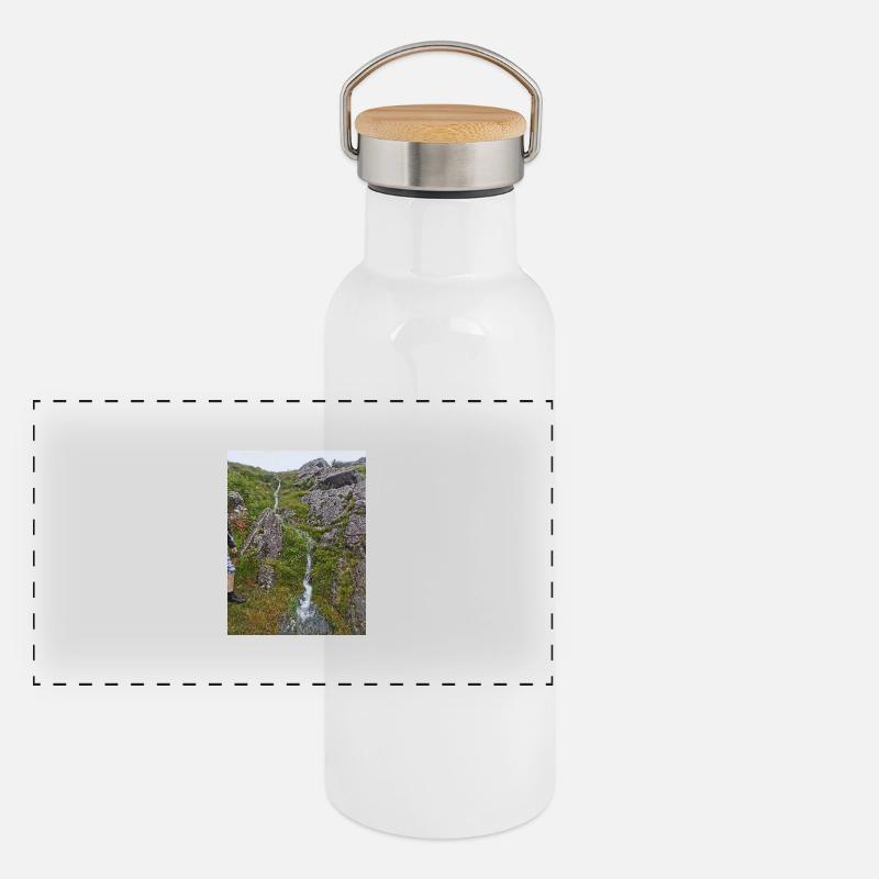 Waterfall Panoramic Thermal Bottle with Bamboo Lid