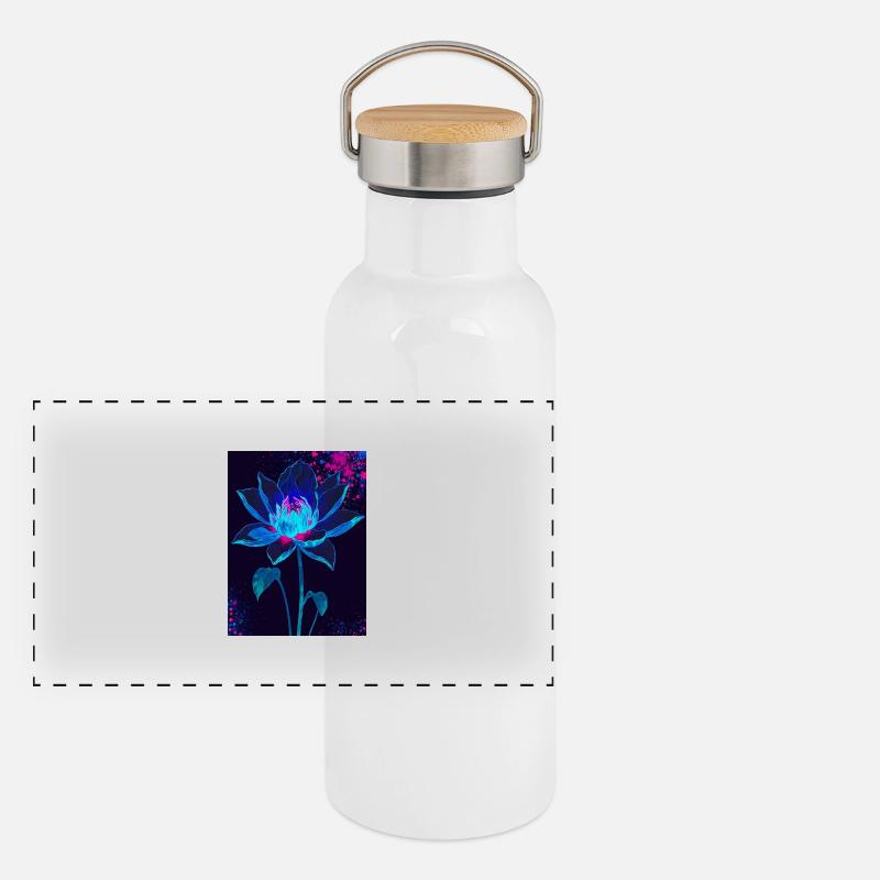 Flourish in the Void Panoramic Thermal Bottle with Bamboo Lid