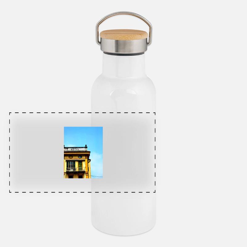 Hotel 50s Panoramic Thermal Bottle with Bamboo Lid