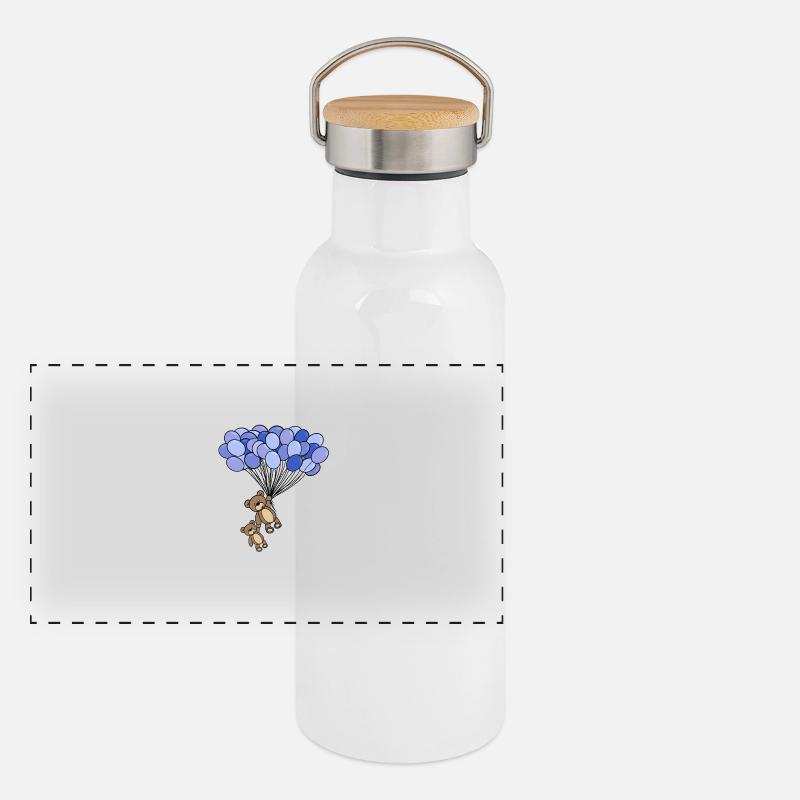 Enfants Gourde isotherme avec bouchon en bambou