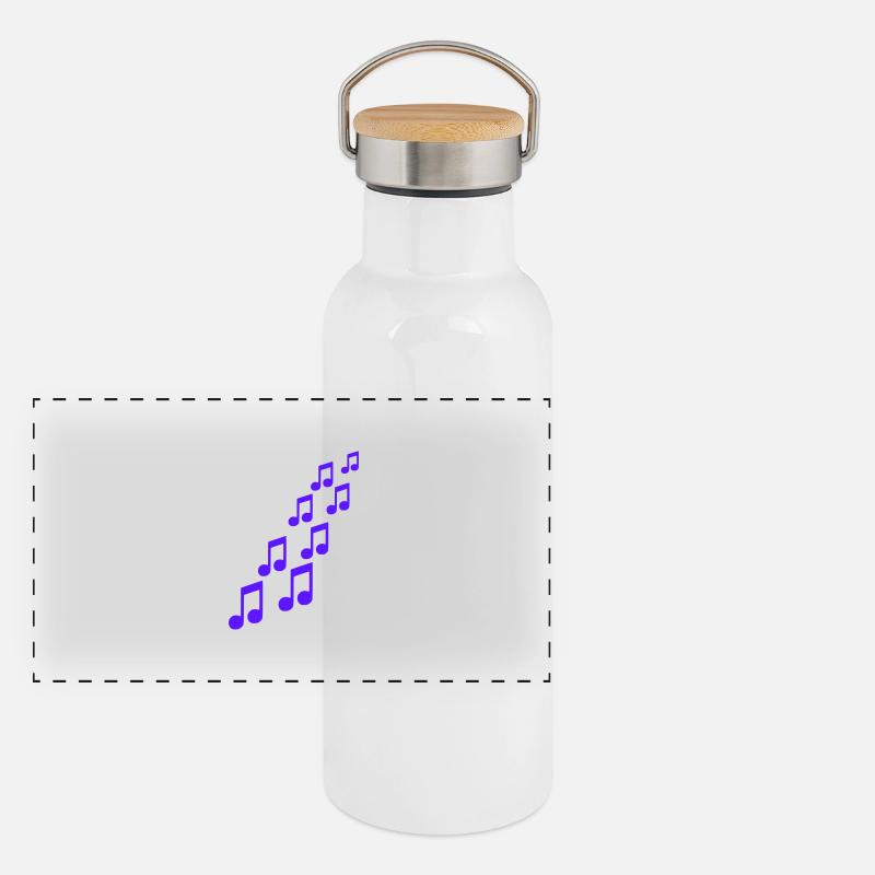 Notes Panoramic Thermal Bottle with Bamboo Lid