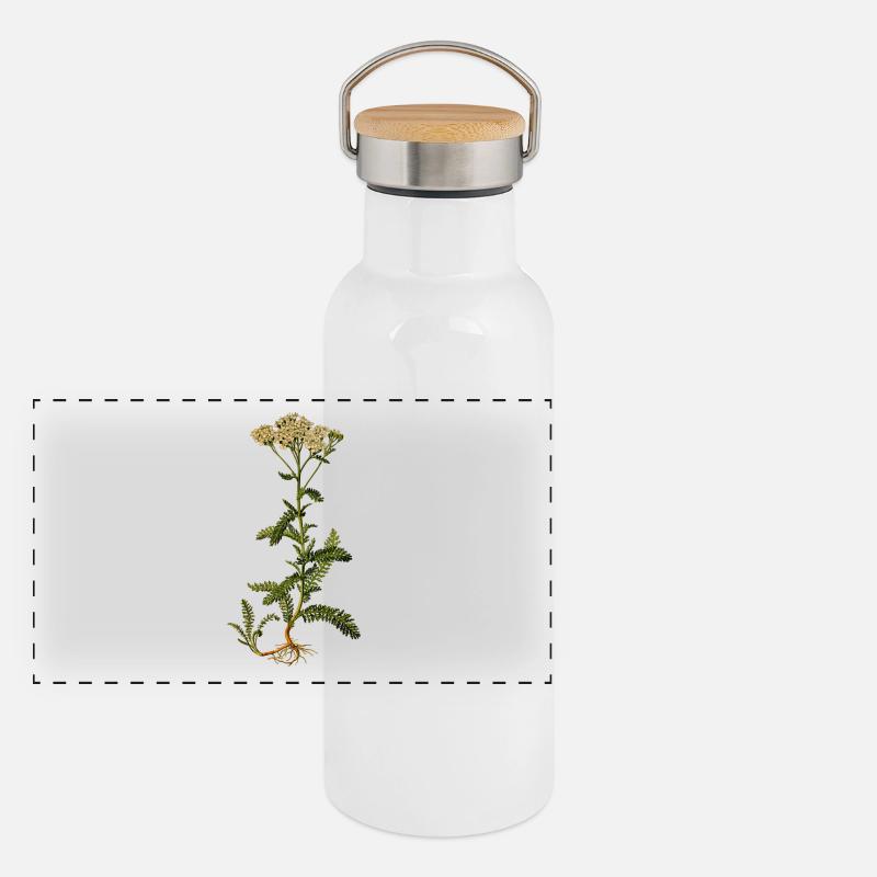 herbes thym romarin persil origan aneth Gourde isotherme avec bouchon en bambou