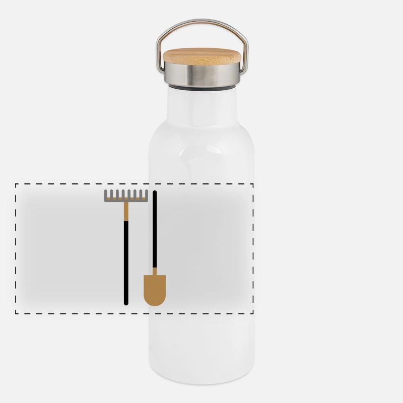 Gartengeraete Panorama Thermosflasche mit Bambusdeckel