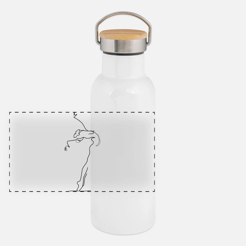 Danse Gourde isotherme avec bouchon en bambou