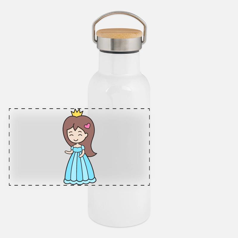Princess Panoramic Thermal Bottle with Bamboo Lid