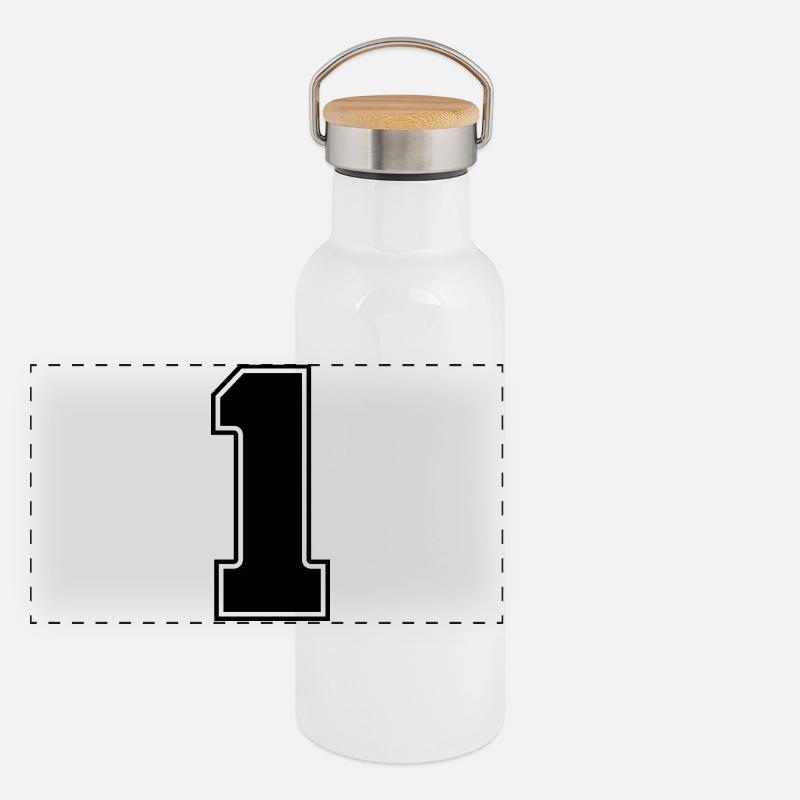 Panorama Thermosflasche mit Bambusdeckel