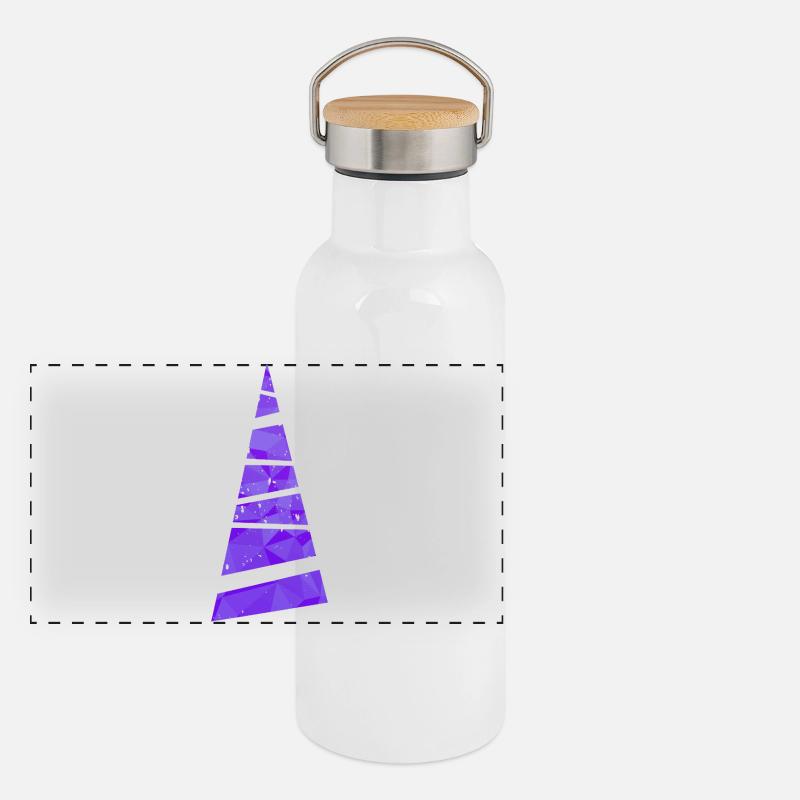 Christmas Tree - Weihnachtsbaum - Weihnachten Panoramic Thermal Bottle with Bamboo Lid
