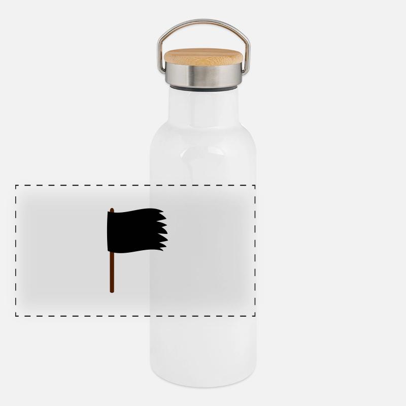 Flag Panoramic Thermal Bottle with Bamboo Lid