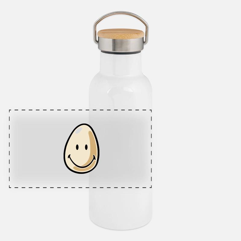 Smiley Egg Panoramic Thermal Bottle with Bamboo Lid