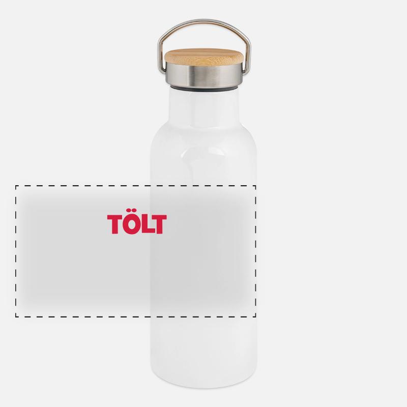 tölt is always a good idea Panoramic Thermal Bottle with Bamboo Lid