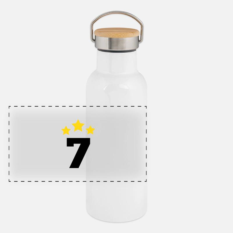 7 ans étoile - cadeau de 7e anniversaire Gourde isotherme avec bouchon en bambou