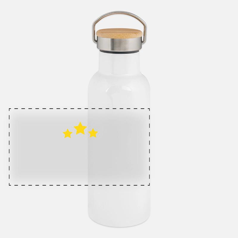 8 Year Star - 8th Anniversary Gift Panoramic Thermal Bottle with Bamboo Lid