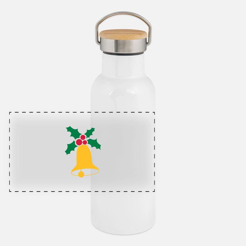 Panorama Thermosflasche mit Bambusdeckel