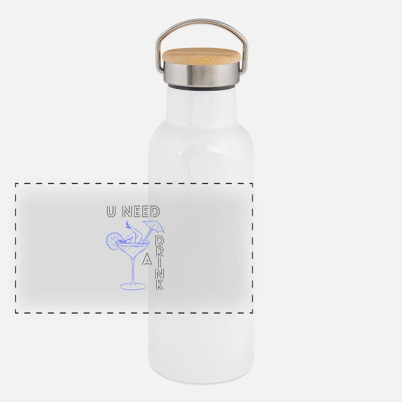 Vous avez besoin d’une boisson Gourde isotherme avec bouchon en bambou