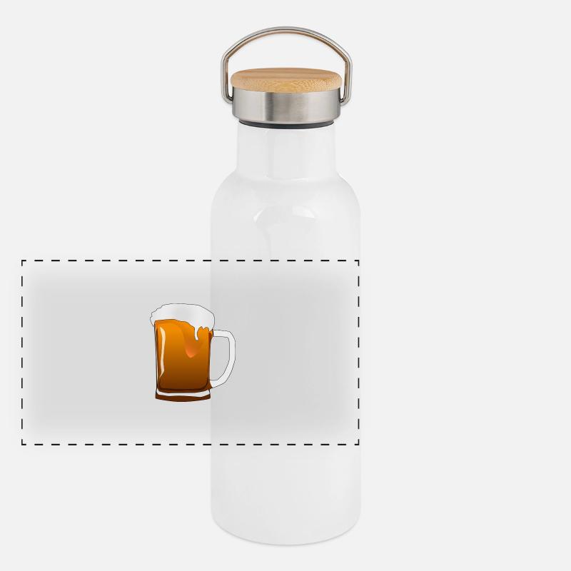 pitcher Panorama Thermosflasche mit Bambusdeckel